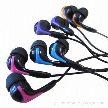 Fashionable Zippered Headset without Microphone, Under CE and RoHS Marks